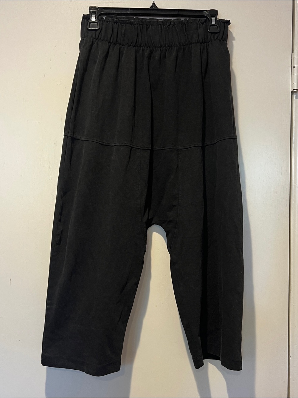 Zara Elastic Waist Harem Cropped Pants Size Medium
